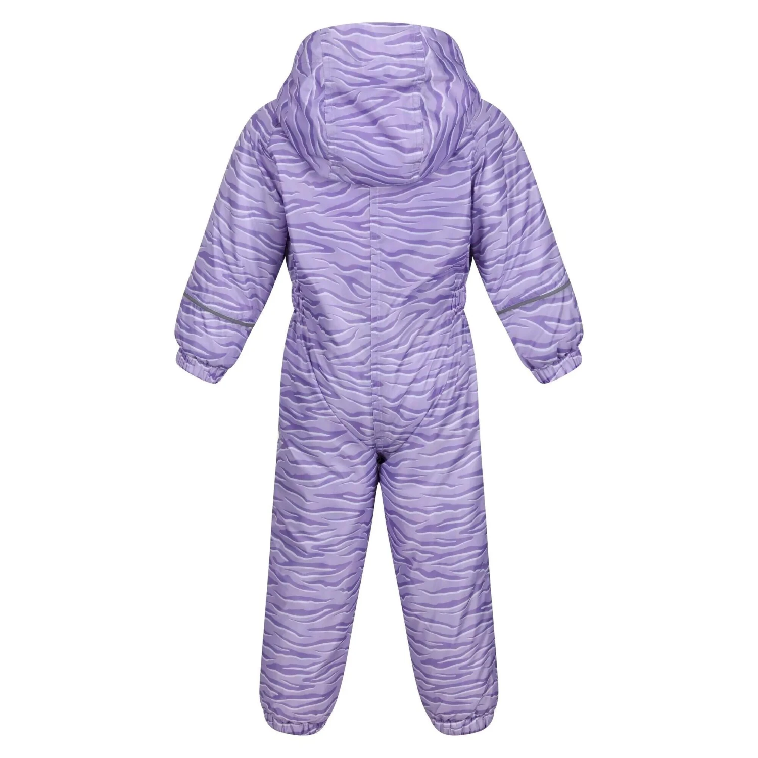 Regatta Childrens/Kids Splat II Zebra Print Waterproof Puddle Suit (Pansy) 4 Regatta Childrens/Kids Splat II Zebra Print Waterproof Puddle Suit (Pansy) - Image 2
