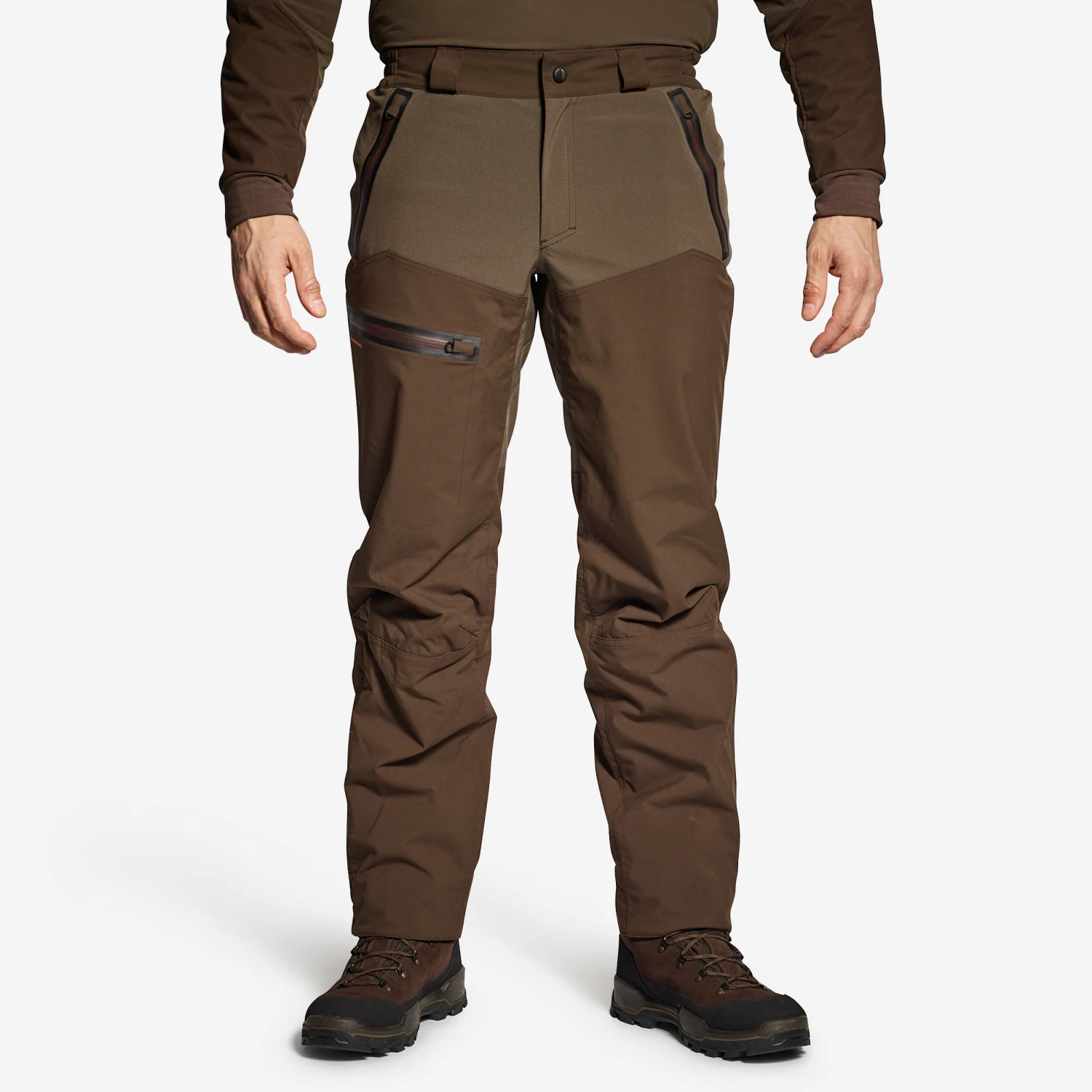 HUNTING WATERPROOF TROUSERS RENFORT 900 BROWN 6 HUNTING WATERPROOF TROUSERS RENFORT 900 BROWN - Image 4