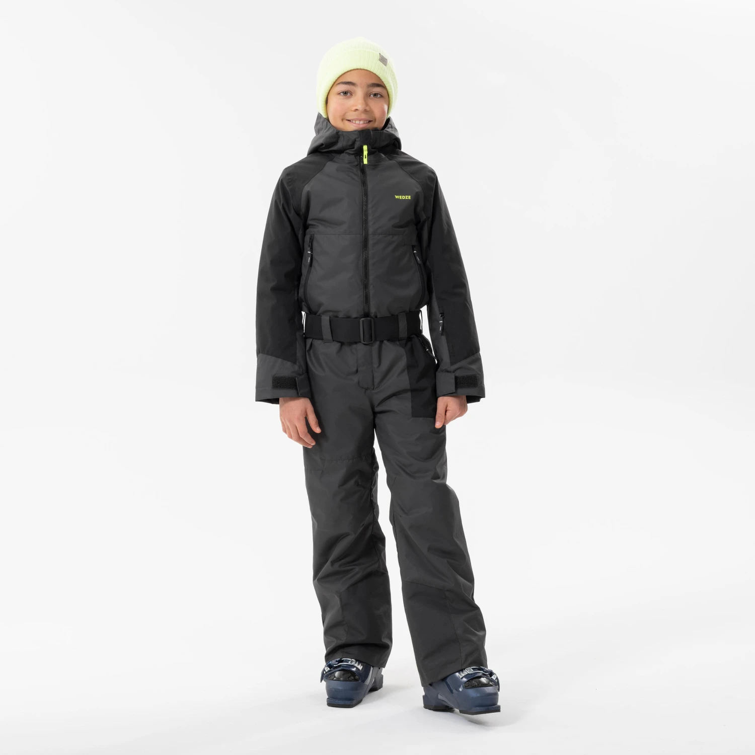 WEDZE KIDS’ WARM AND WATERPROOF SKI SUIT 500 GREY 16 WEDZE KIDS’ WARM AND WATERPROOF SKI SUIT 500 GREY - Image 14