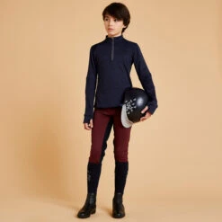 Kids' Horse Riding Long-Sleeved Warm Polo Shirt 500 -Outdoor Sporting Goods k0639f53c916802f9de44b0439a9d4525