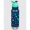 Klean Kanteen Kid Insulated Classic Narrow Sport Cap 12oz (355ml) - Navy Hearts -Outdoor Sporting Goods k069722955a245d161169c3c2ad1af280