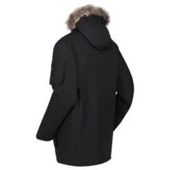 Regatta Mens Salinger II Faux Fur Insulated Parka (Black) -Outdoor Sporting Goods k06bce5cfc1a1b1f295bff9478e264001