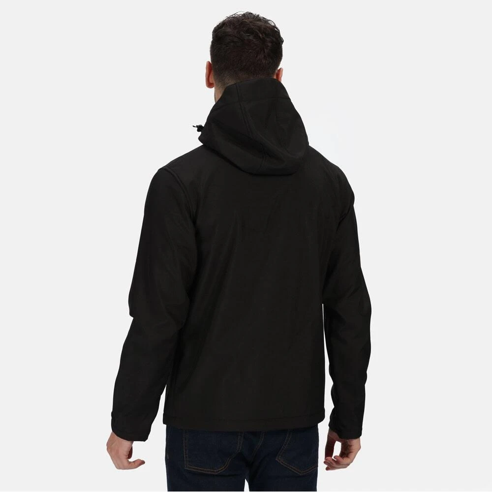 Regatta Mens Venturer Three Layer Soft Shell Jacket (Black) 6 Regatta Mens Venturer Three Layer Soft Shell Jacket (Black) - Image 4