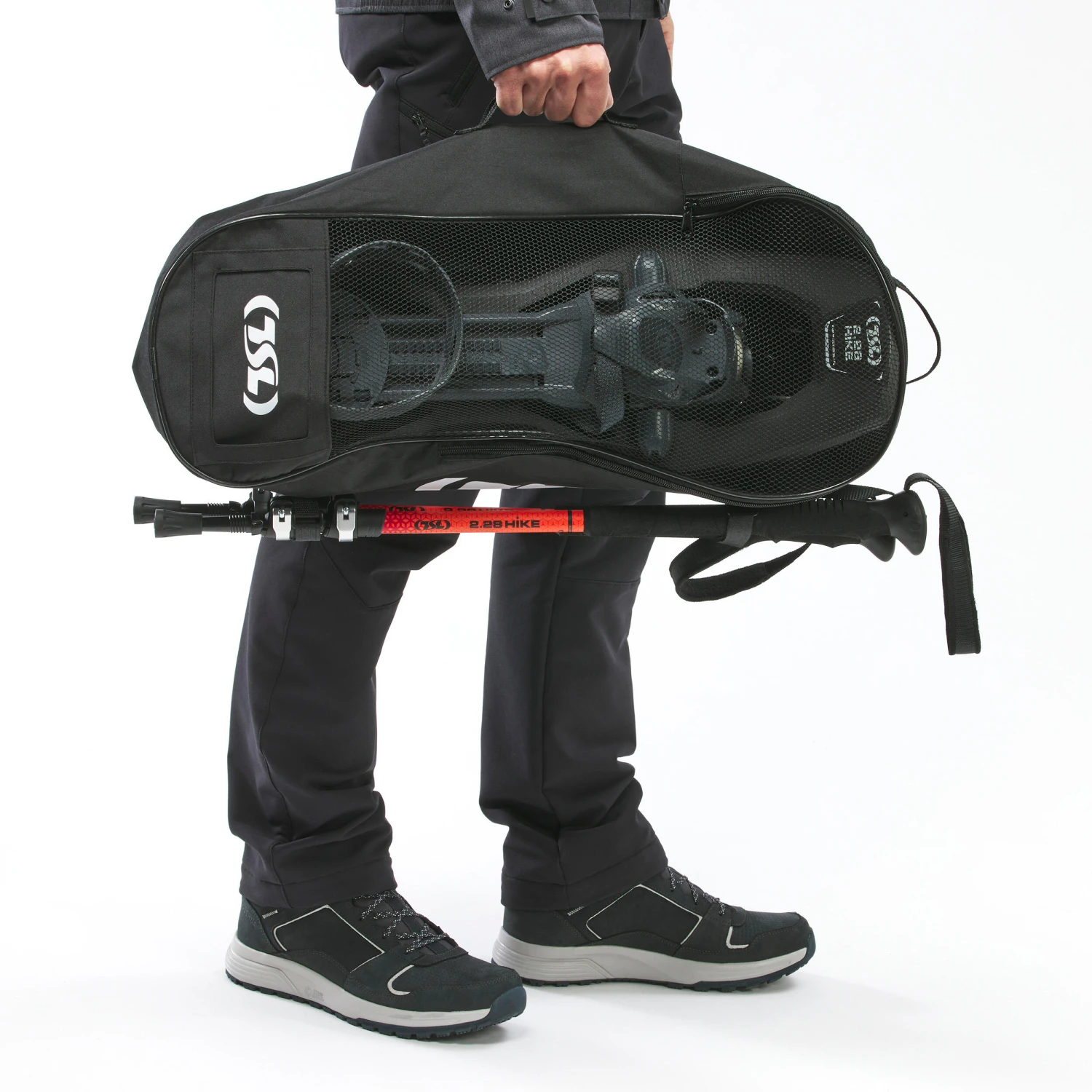 Large Deck Snowshoes PACK - TSL 2.28 HIKE Black - And HIKE Alu 3 Poles 10 Large Deck Snowshoes PACK - TSL 2.28 HIKE Black - And HIKE Alu 3 Poles - Image 8