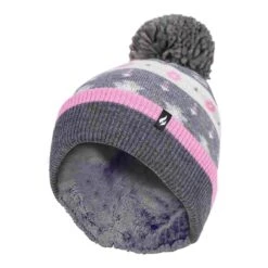 Ladies Warm Knit Fleece Lined Winter Warm Hat With Pom Pom -Outdoor Sporting Goods k10b736c56de8b86cb96b8c55b5bcd033