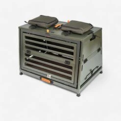 Folding Transport Crate For 1 Dog Aluminium 900