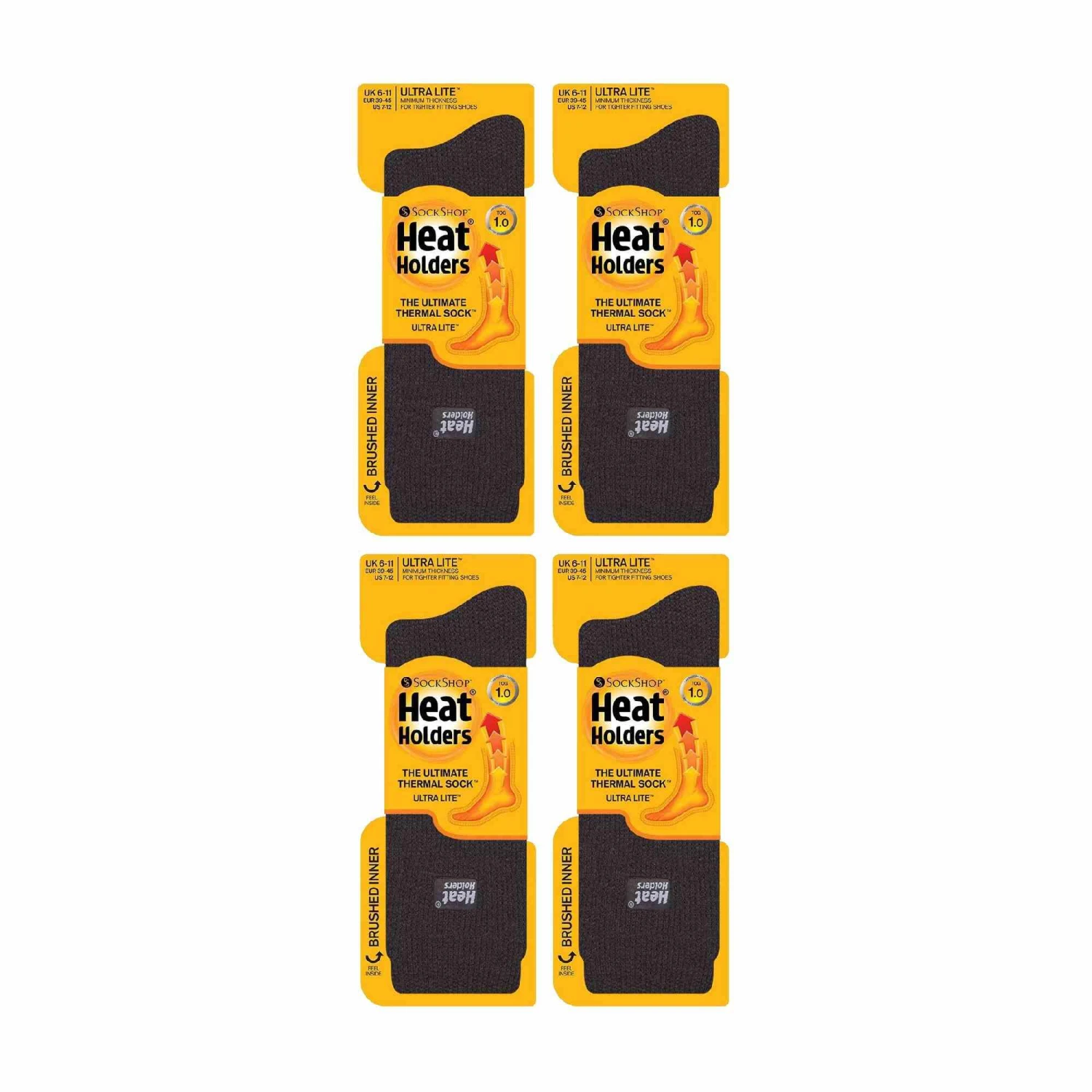 4 Pairs Mens Ultra Lightweight Warm Thermal Socks For Dress Socks In Winter 8 4 Pairs Mens Ultra Lightweight Warm Thermal Socks For Dress Socks In Winter - Image 6