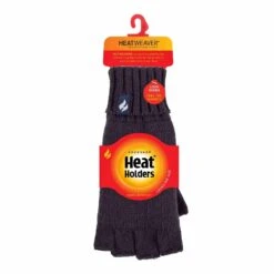 Ladies Solid Knitted Fleece Lined Thermal Fingerless Gloves -Outdoor Sporting Goods k175ed45059f24d43f49d18e6da159566