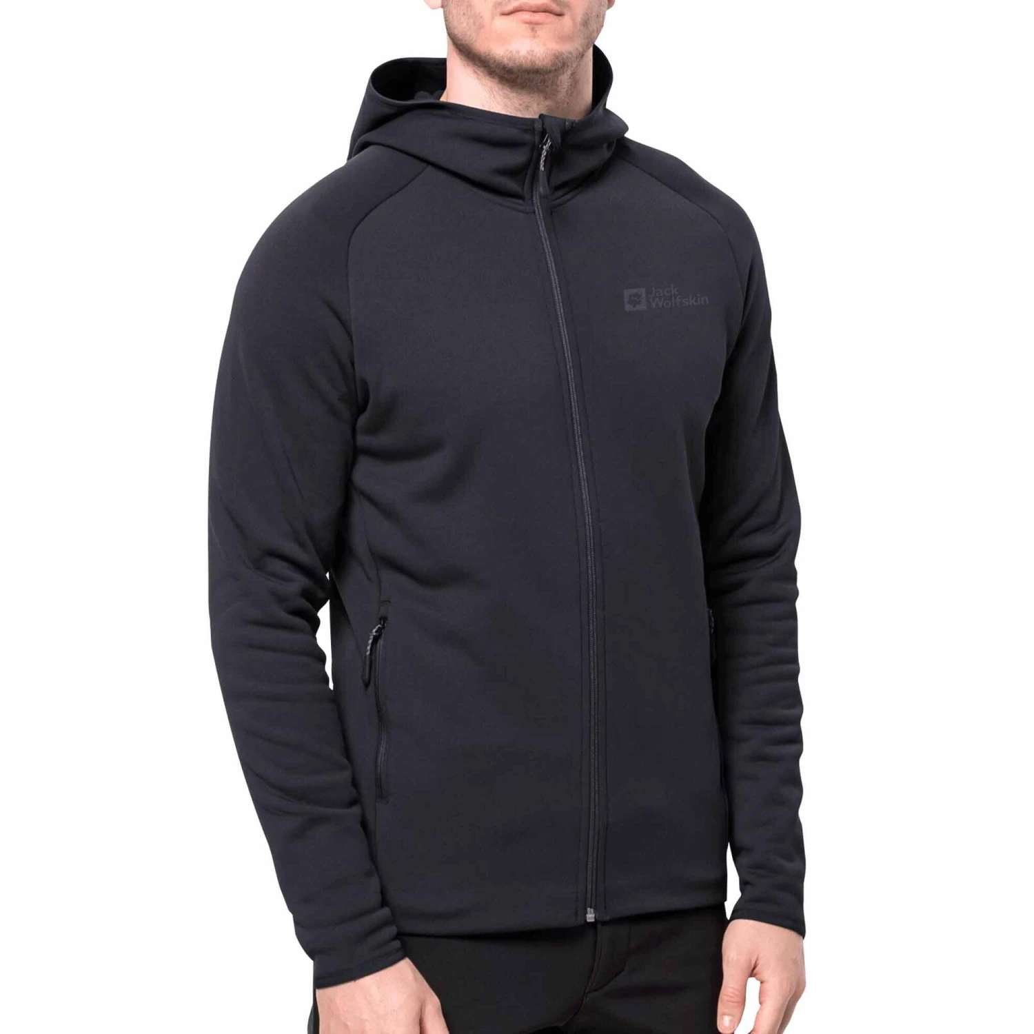 Jack Wolfskin Baiselberg Mens Hooded Fleece Jacket 4 Jack Wolfskin Baiselberg Mens Hooded Fleece Jacket - Image 2