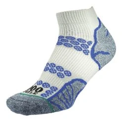 Mens Lite Recycled Ankle Socks (Silver/Royal Blue)