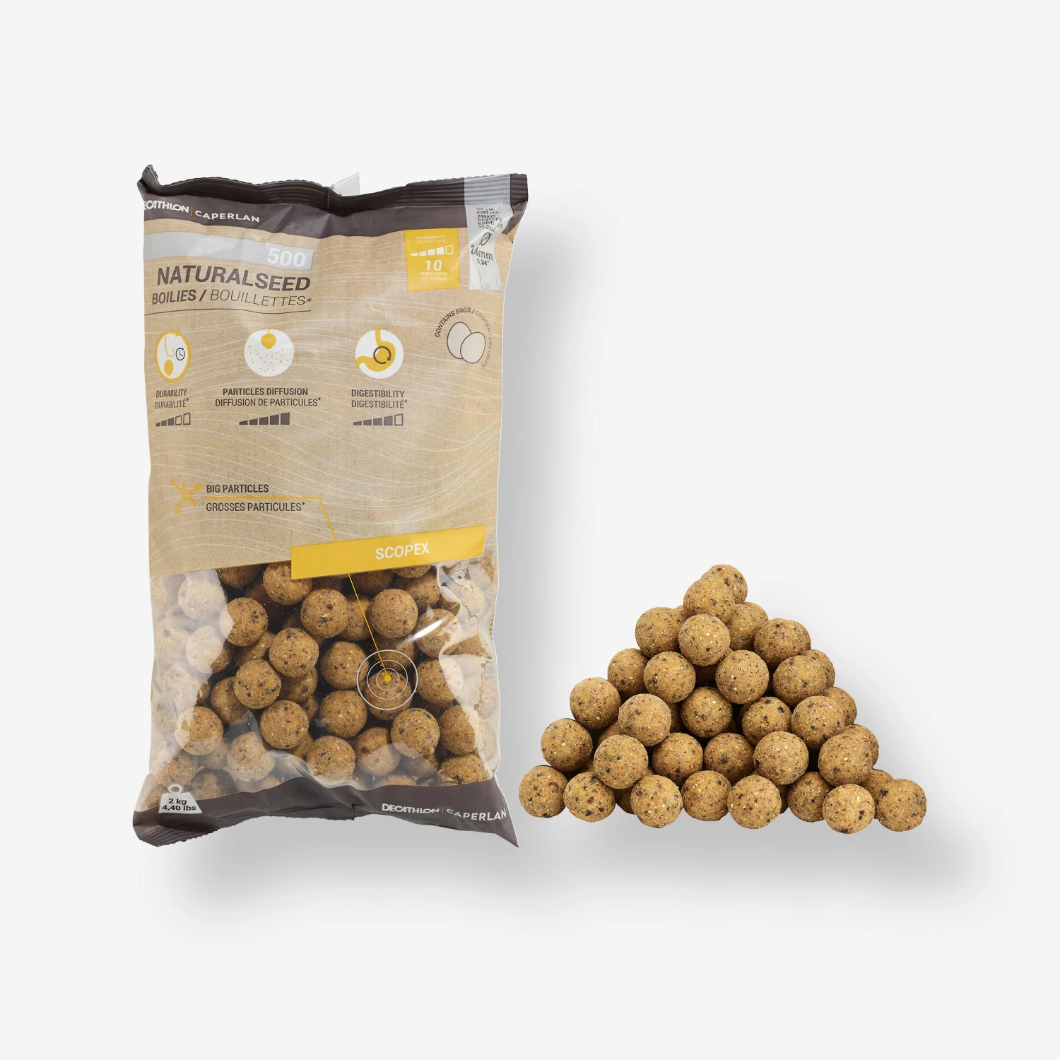 Carp Fishing Boilies NATURALSEED 24mm 2 Kg Hempseed - Tiger Nuts 21 Carp Fishing Boilies NATURALSEED 24mm 2 Kg Hempseed - Tiger Nuts - Image 19