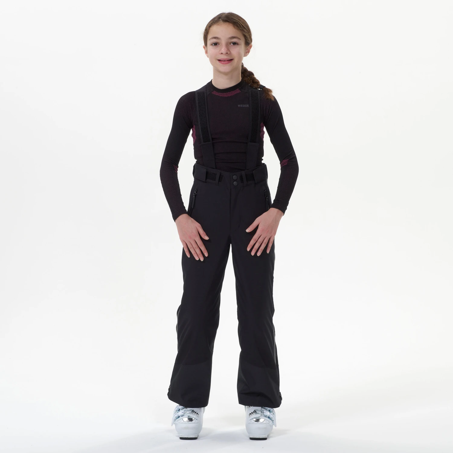 WEDZE KIDS’ REMOVABLE SKI CLUB COMPETITION TROUSERS - 980 4 WEDZE KIDS’ REMOVABLE SKI CLUB COMPETITION TROUSERS - 980 - Image 2