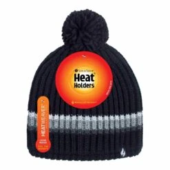 Mens Ribbed Chunky Wnter Pom Pom Bobble Beanie Hat -Outdoor Sporting Goods k2a6799de9e10d4fb3d2087649472eec2