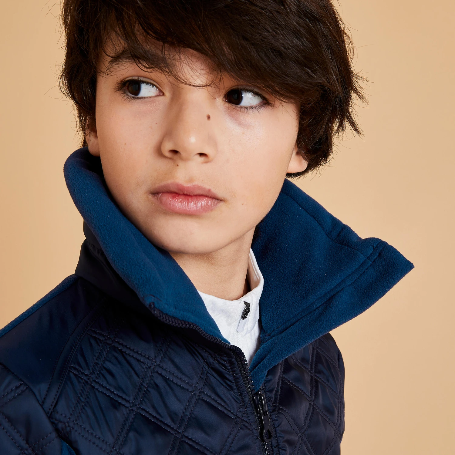 Kids' Horse Riding Bi-Material Warm Fleece 500 6 Kids' Horse Riding Bi-Material Warm Fleece 500 - Image 4