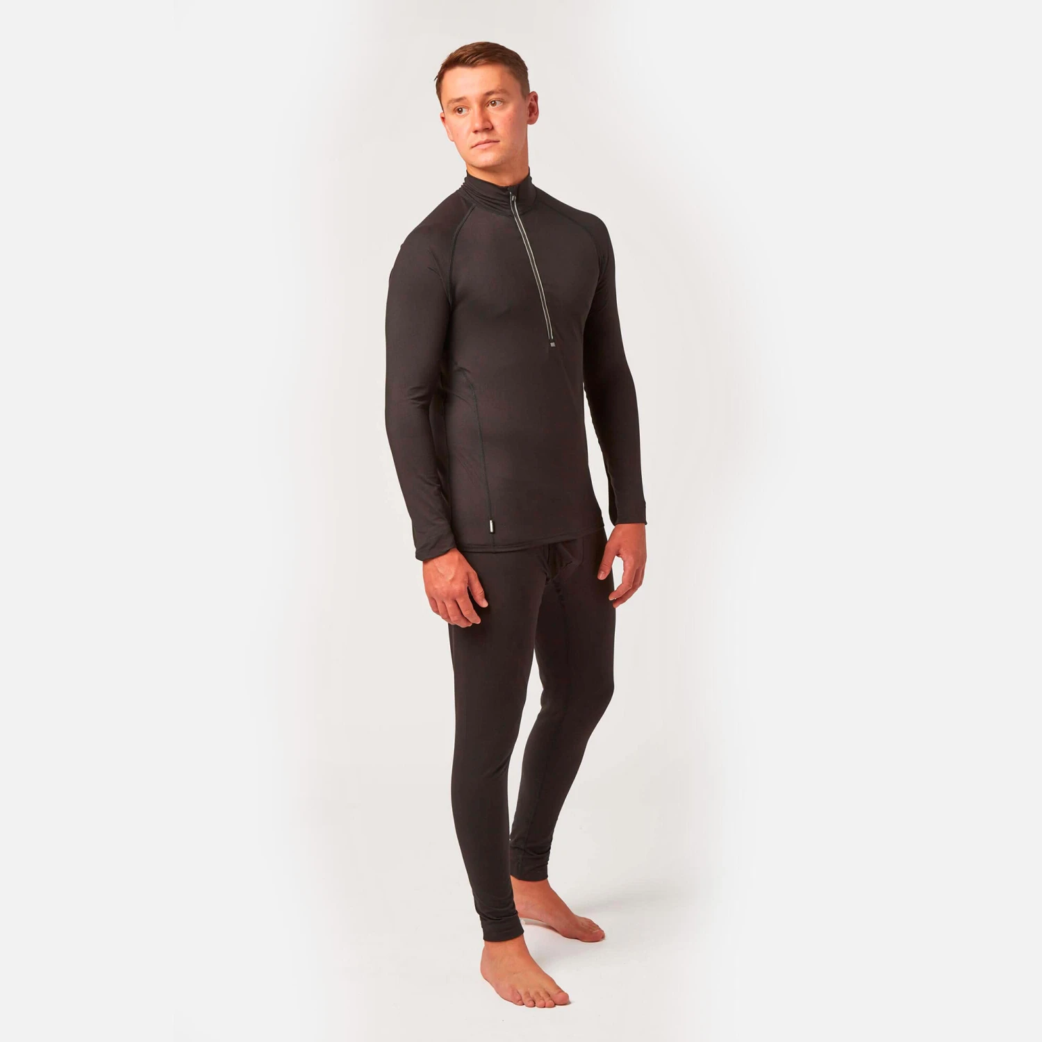 CarbonDri Bodyfit Zip Neck Black 4 CarbonDri Bodyfit Zip Neck Black - Image 2