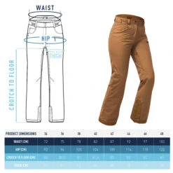 Women's Waterproof Snowboard Trousers SNB 500 -Outdoor Sporting Goods k320587eb4d54b6e845b9f1d64651b80e