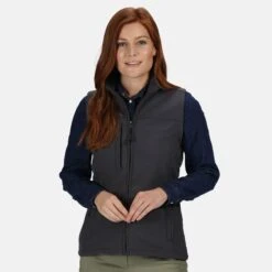 Regatta Womens/Ladies Flux Soft Shell Bodywarmer (Seal Grey/Seal Grey) -Outdoor Sporting Goods k32578d18a904d472f86a9a61e63e0586