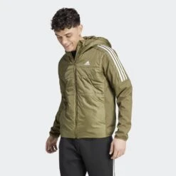 ADIDAS Essentials Insulated Hooded Hybrid Jacket -Outdoor Sporting Goods k33d6eabbd29bbf37d4fe33423031cde9