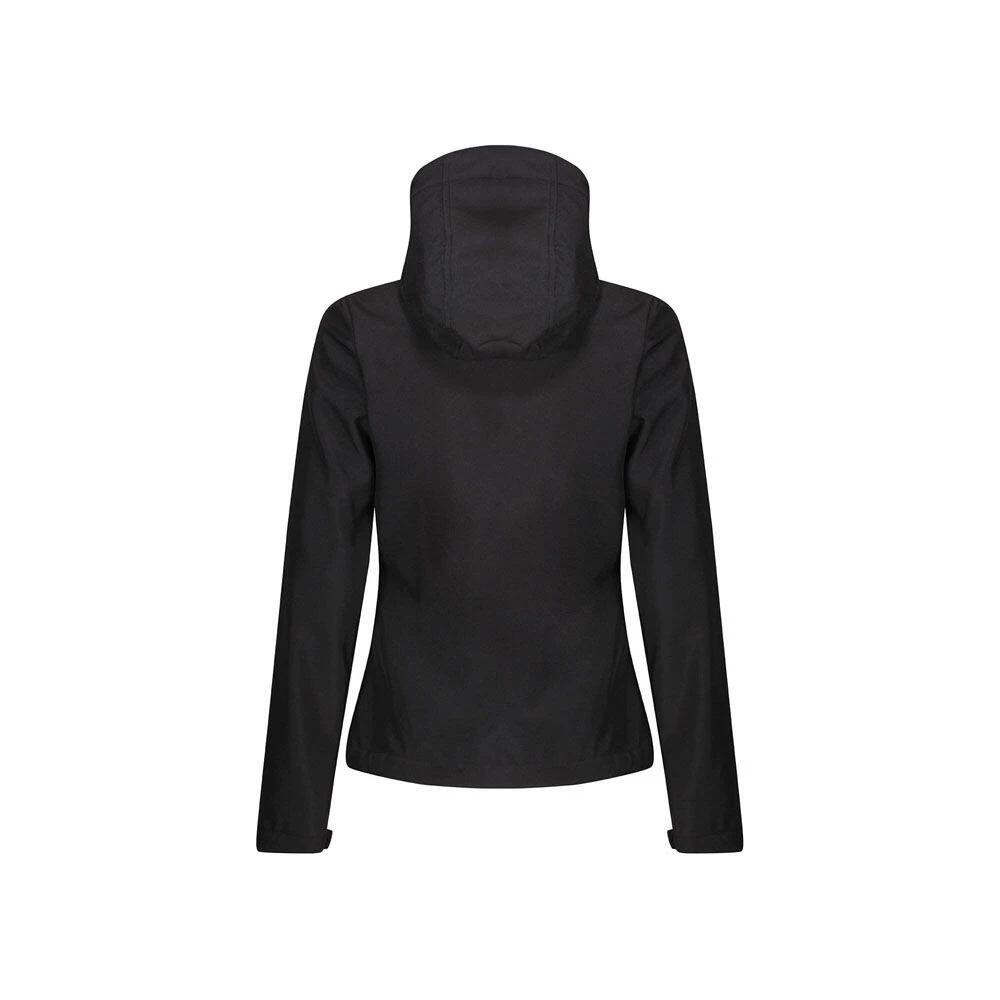 Regatta Womens/Ladies Venturer Hooded Soft Shell Jacket (Black) 4 Regatta Womens/Ladies Venturer Hooded Soft Shell Jacket (Black) - Image 2