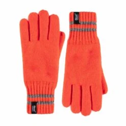 Mens Hi Vis Reflective Fleece Lined Thermal Winter Gloves -Outdoor Sporting Goods k38bfe2e1f8c5ea37e39c26e3c44b81c9
