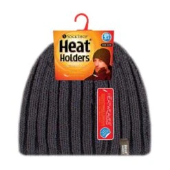 Mens 3.4 TOG Fleece Lined Ribbed Knitted Thermal Winter Hat -Outdoor Sporting Goods k38db322b795159ec9491f8c991fc0432