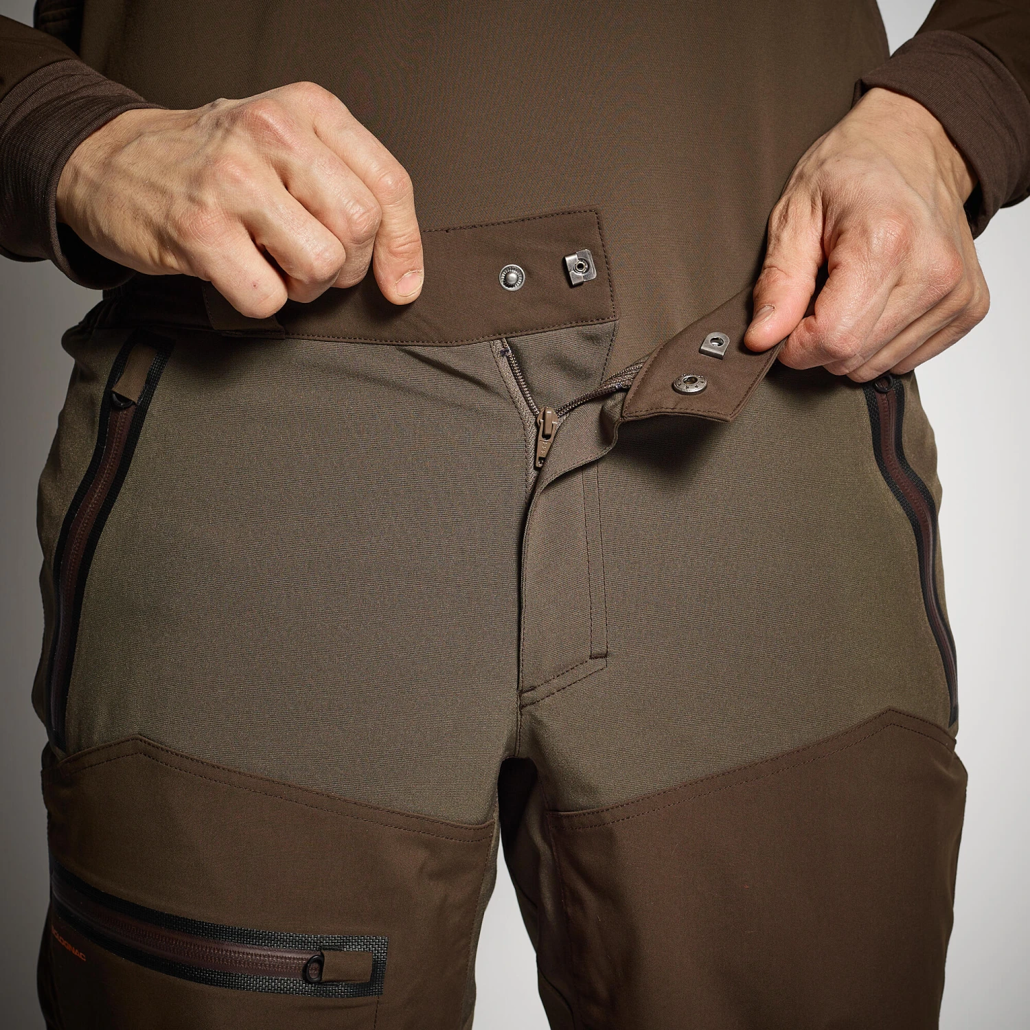 HUNTING WATERPROOF TROUSERS RENFORT 900 BROWN 12 HUNTING WATERPROOF TROUSERS RENFORT 900 BROWN - Image 10