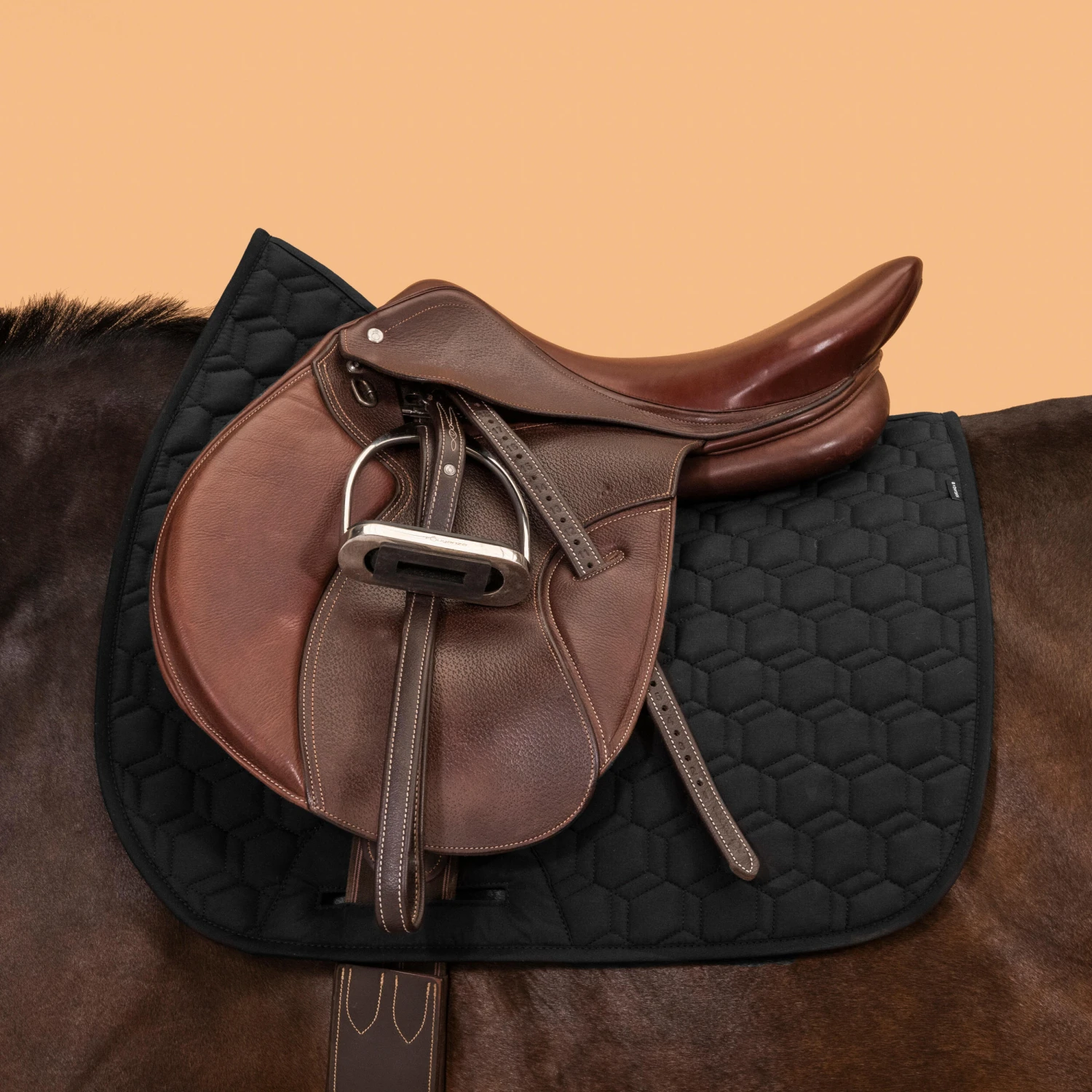 Reversible Horse Riding Saddle Cloth For Horse And Pony 500 5 Reversible Horse Riding Saddle Cloth For Horse And Pony 500 - Image 3