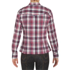 Sentier Women's Long-Sleeved Horse Riding Shirt - Pink And White Checks -Outdoor Sporting Goods k3c4423788349b7bb886d0aaddbf89241
