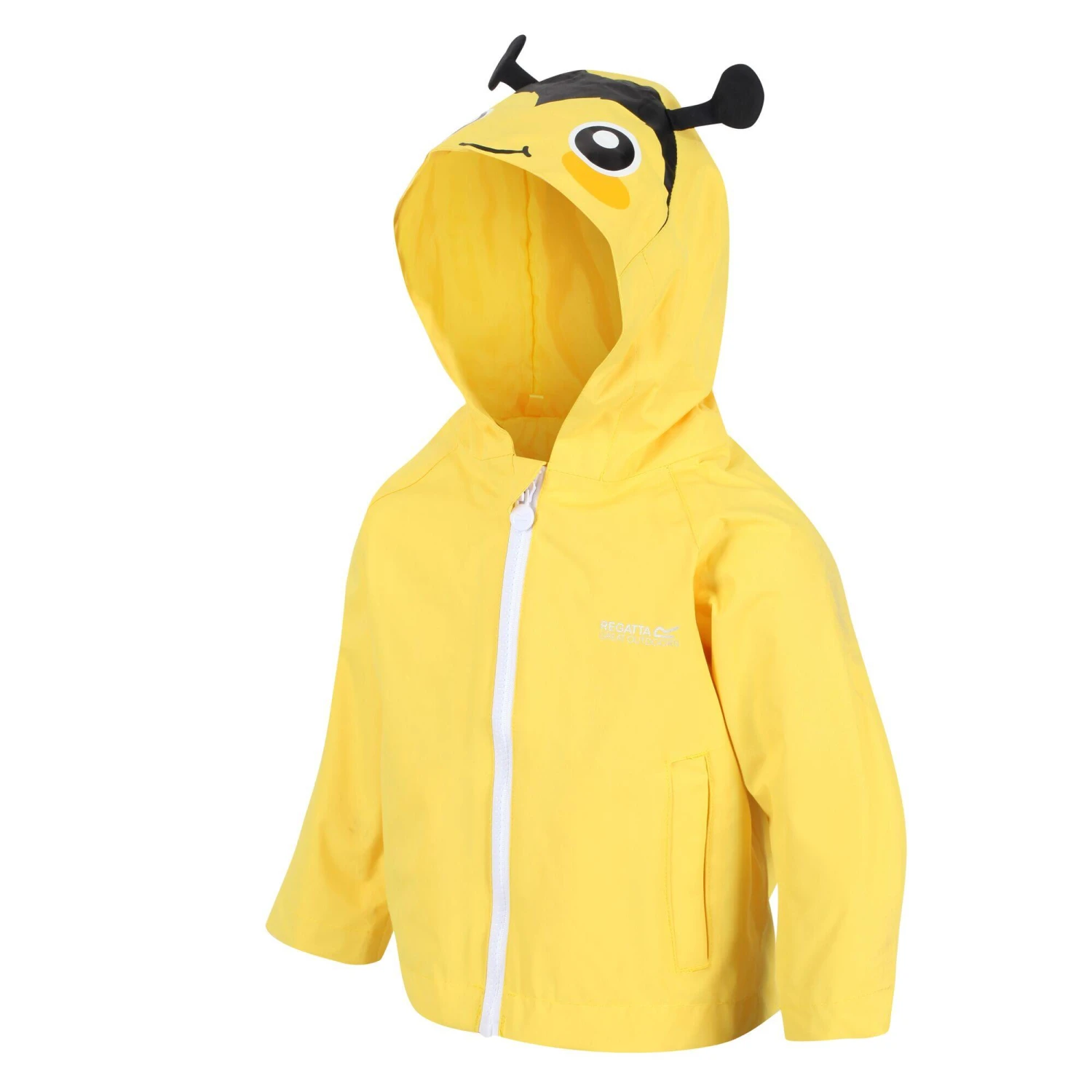 Regatta Childrens/Kids Bee Waterproof Jacket (Maize Yellow) 6 Regatta Childrens/Kids Bee Waterproof Jacket (Maize Yellow) - Image 4