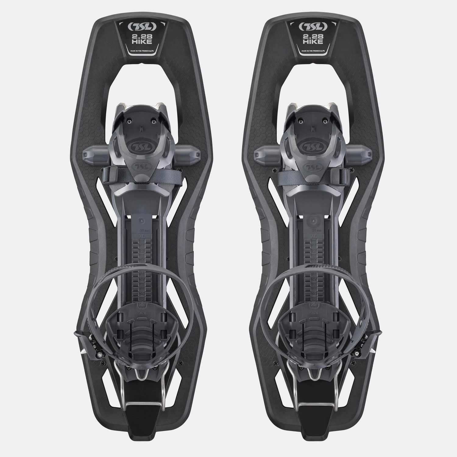 Large Deck Snowshoes PACK - TSL 2.28 HIKE Black - And HIKE Alu 3 Poles 5 Large Deck Snowshoes PACK - TSL 2.28 HIKE Black - And HIKE Alu 3 Poles - Image 3
