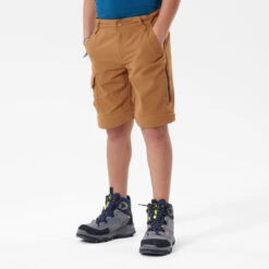 Quechua Kids’ Modular Hiking Trousers MH500 Aged 7 -Outdoor Sporting Goods k43bfb6f6c9fb6937eabd82c7ce33292a