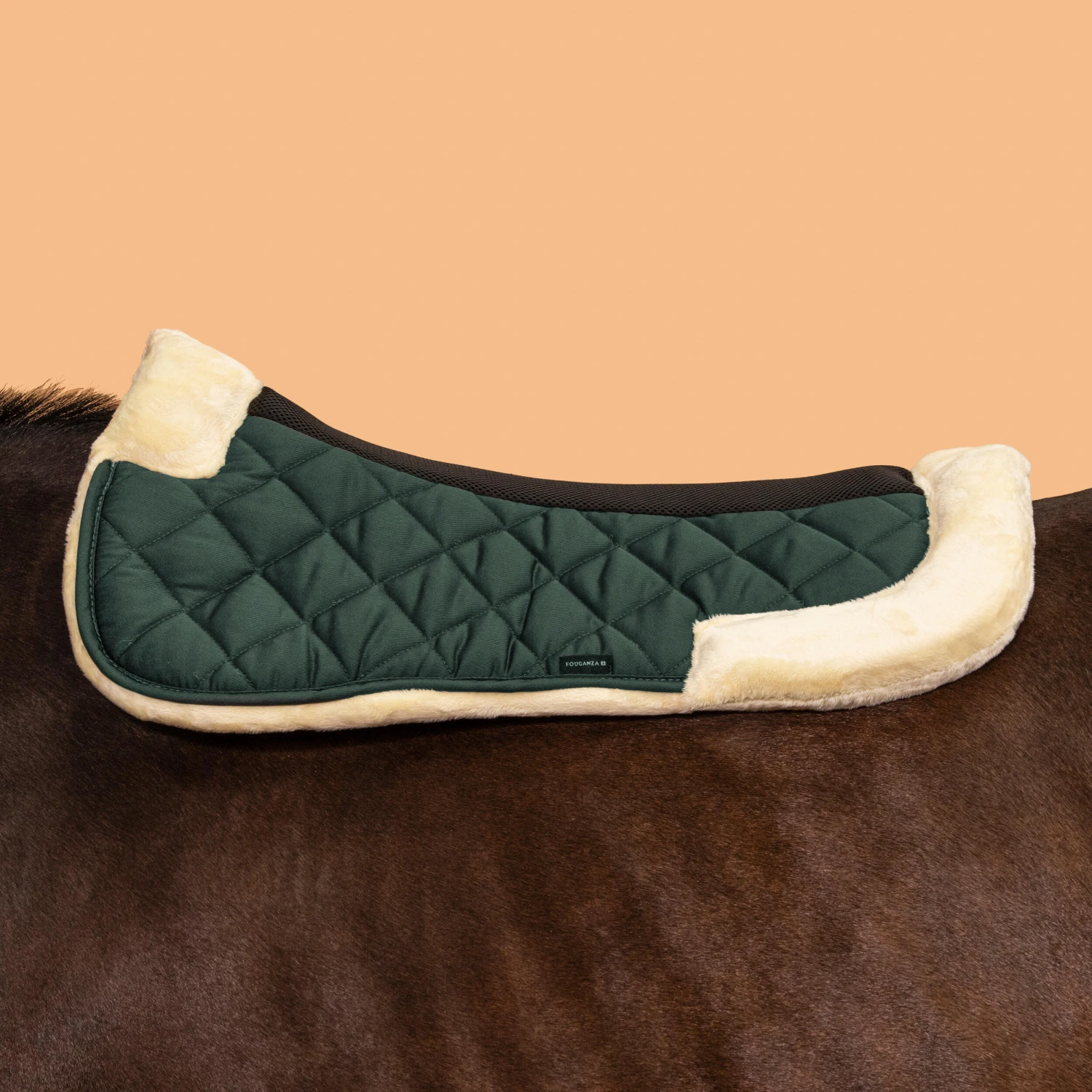 Horse & Pony Synthetic Sheepskin Saddle Pad 500 22 Horse & Pony Synthetic Sheepskin Saddle Pad 500 - Image 20