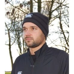 Canterbury Team Mens Winter Beanie Hat (Black/White) -Outdoor Sporting Goods k4f7d46bef51fb84503ceba1f1beca8a8
