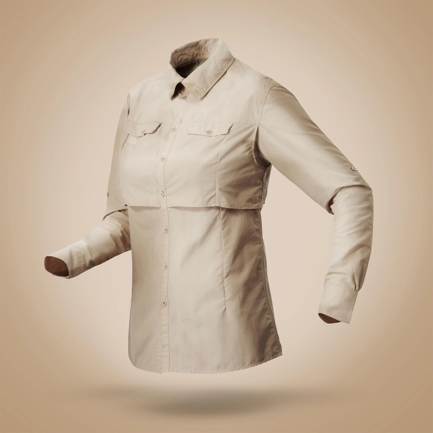 Women's Anti-UV Long-sleeved Desert Trekking Shirt DESERT 900 4 Women's Anti-UV Long-sleeved Desert Trekking Shirt DESERT 900 - Image 2