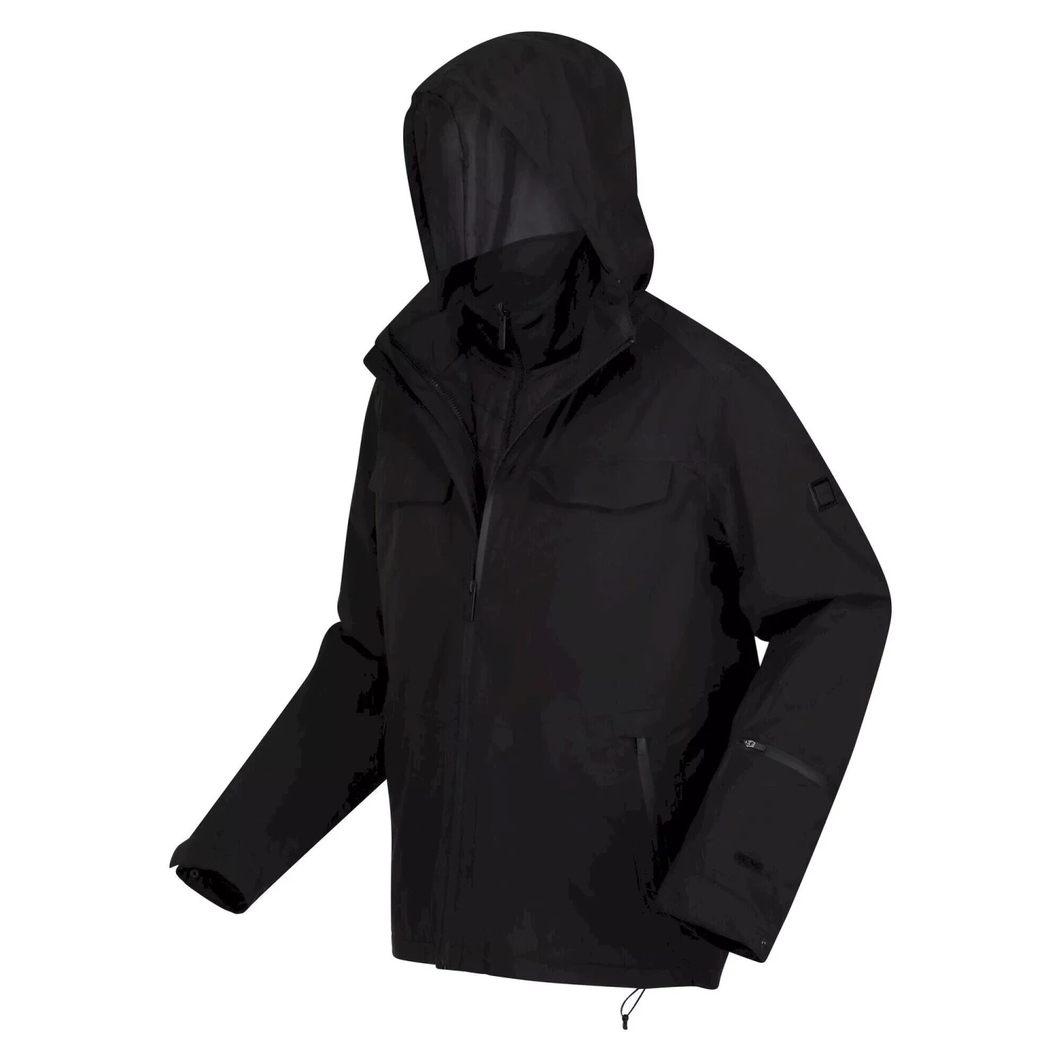 Regatta Mens Britely Torch 3 In 1 Waterproof Jacket (Black) 5 Regatta Mens Britely Torch 3 In 1 Waterproof Jacket (Black) - Image 3