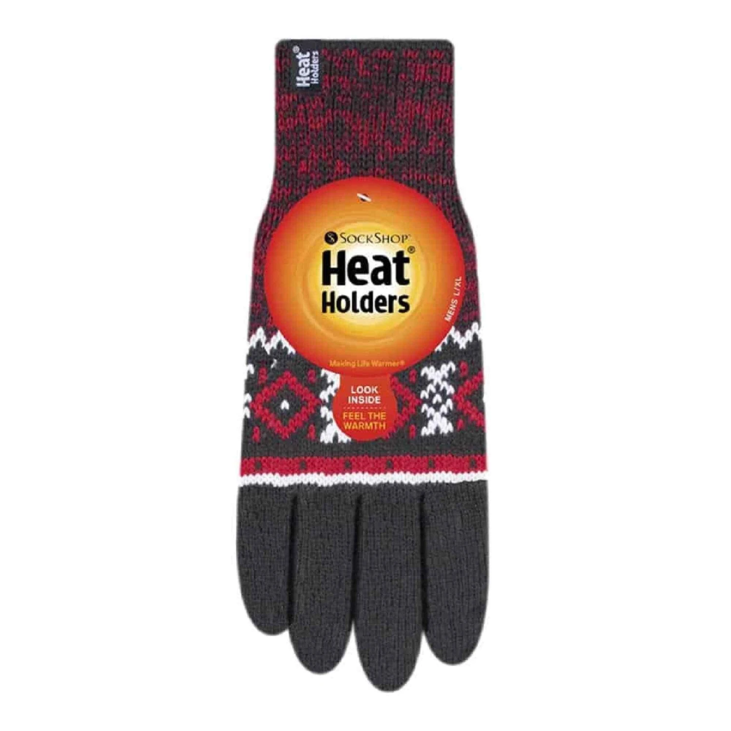 Mens Nordic Fairisle Knitted Fleece Lined Winter Thermal Gloves 10 Mens Nordic Fairisle Knitted Fleece Lined Winter Thermal Gloves - Image 8