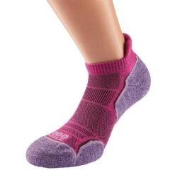Womens/Ladies Run Socks (Pack Of 2) (Pink/Lavender)
