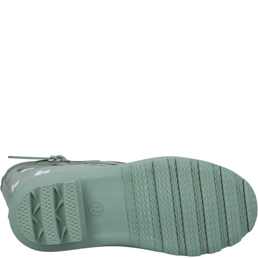 Cotswold Childrens/Kids Farmyard Alpaca Wellington Boots (Green) 6 Cotswold Childrens/Kids Farmyard Alpaca Wellington Boots (Green) - Image 4