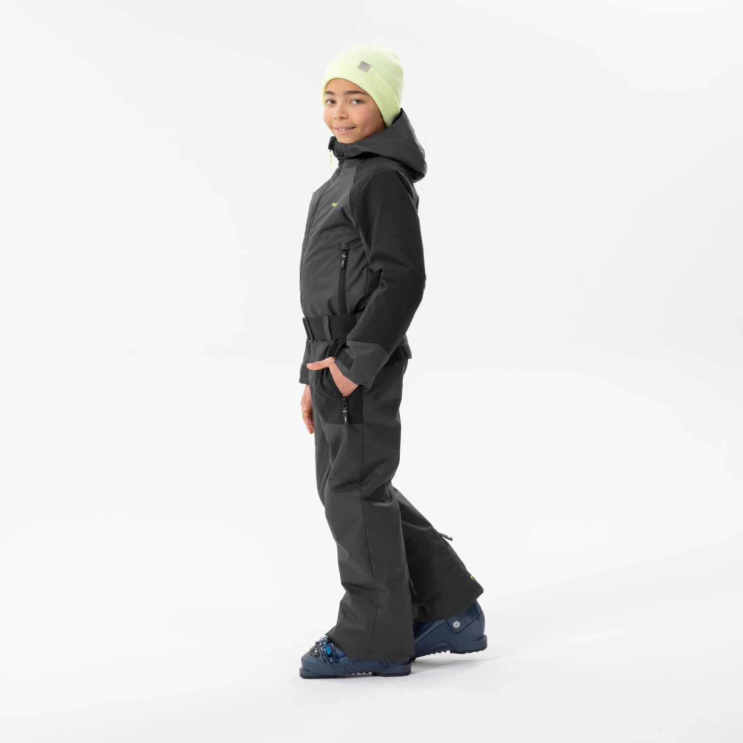 WEDZE KIDS’ WARM AND WATERPROOF SKI SUIT 500 GREY 15 WEDZE KIDS’ WARM AND WATERPROOF SKI SUIT 500 GREY - Image 13
