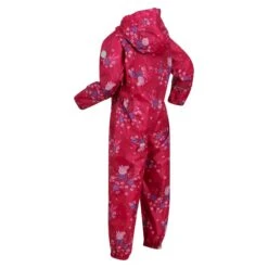 Regatta Childrens/Kids Pobble Peppa Pig Floral Waterproof Puddle Suit (Pink Fusion) -Outdoor Sporting Goods k5950f065550a13b286fb2c6d4e2dc162
