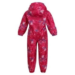Regatta Childrens/Kids Pobble Peppa Pig Floral Waterproof Puddle Suit (Pink Fusion) -Outdoor Sporting Goods k5be7d701f2e6f37af304fb12df3bca29