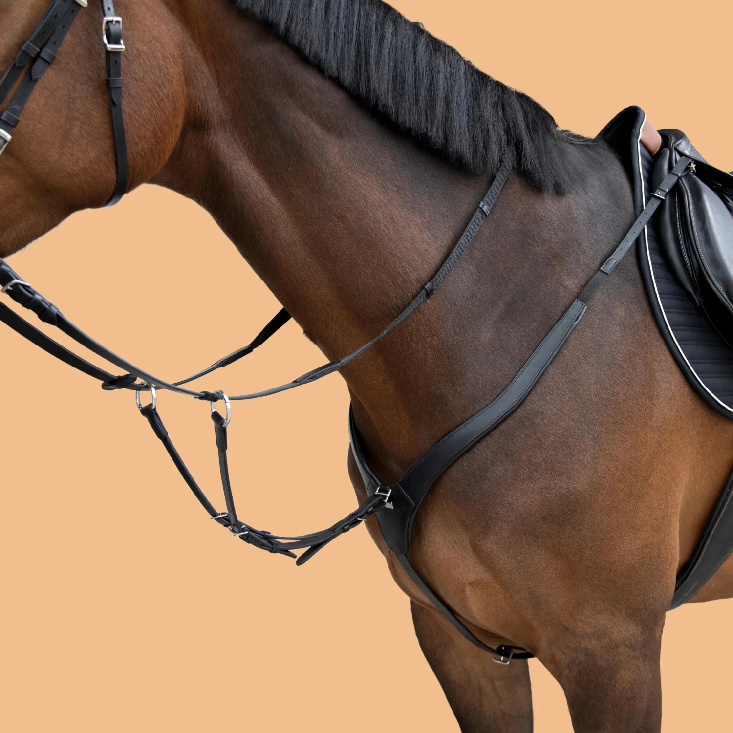 Horse And Pony Riding 3-Point Hunting Martingale 4 Horse And Pony Riding 3-Point Hunting Martingale - Image 2