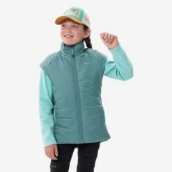 Quechua KIDS’ PADDED HIKING GILET - HYBRID AGED 7-15 -Outdoor Sporting Goods k5cee02eb06f7f03e625fb4198245d595