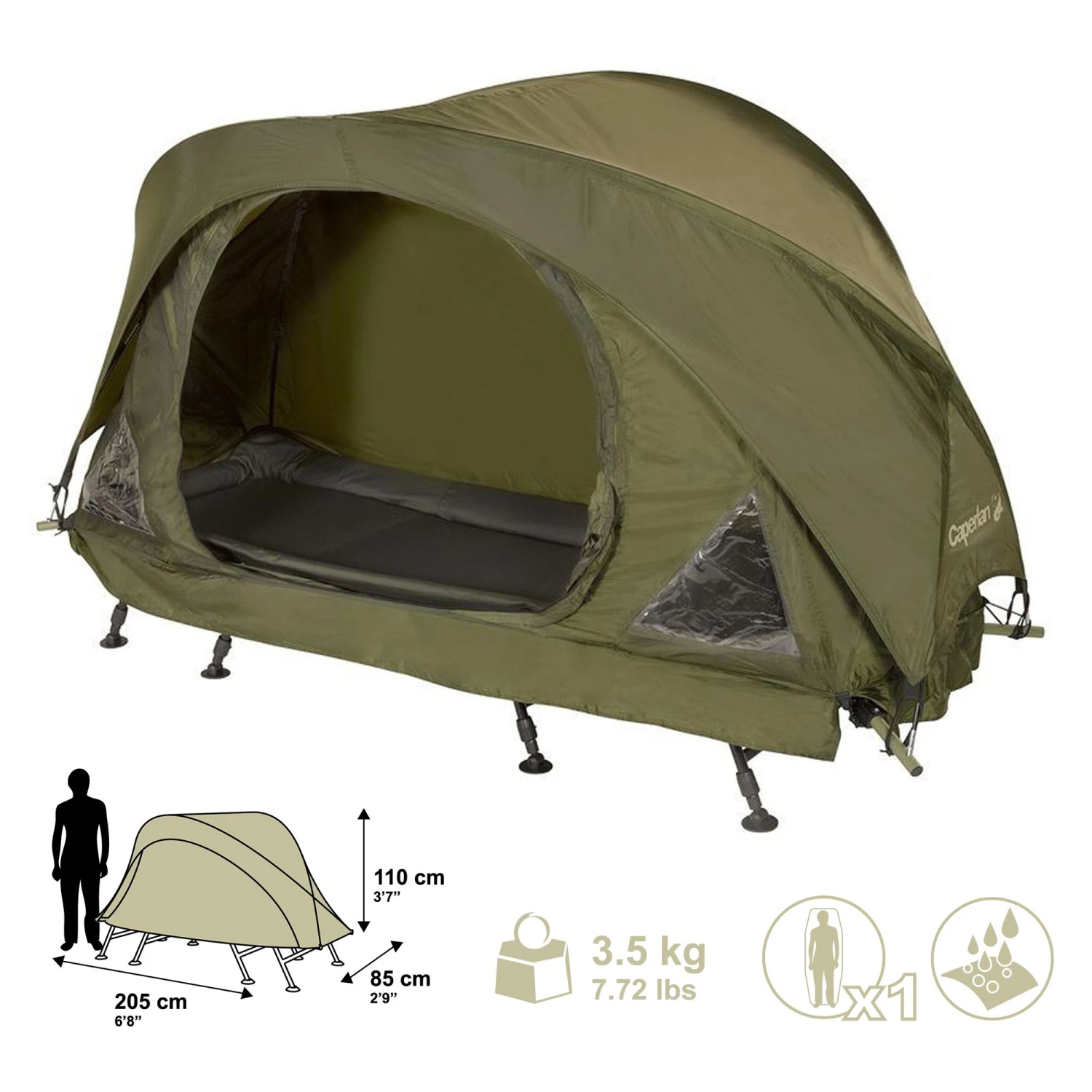 Caperlan BEDBOX II Bivvy 4 Caperlan BEDBOX II Bivvy - Image 2