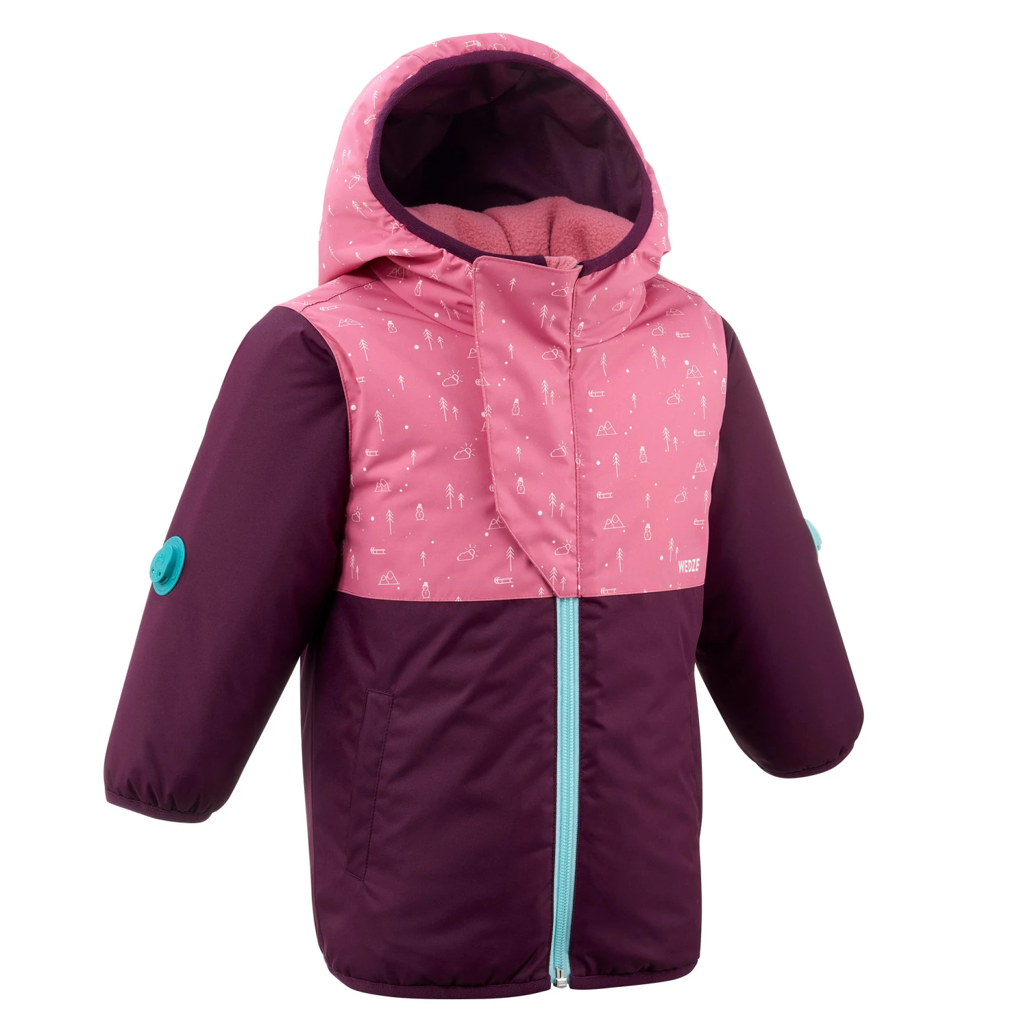 WEDZE Baby Ski Jacket WARM LUGIKLIP 3 WEDZE Baby Ski Jacket WARM LUGIKLIP