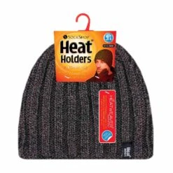 Mens 3.4 TOG Fleece Lined Ribbed Knitted Thermal Winter Hat -Outdoor Sporting Goods k616b90a1b7ed4ac5a7e77ccdb4bd3289