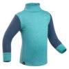 WEDZE Baby Ski Base Layer Top, Undershirt Merino Wool MERIWARM Turquoise 2 WEDZE Baby Ski Base Layer Top, Undershirt Merino Wool MERIWARM Turquoise -Outdoor Sporting Goods k61b0085df66a2a411562219452a1f6e8