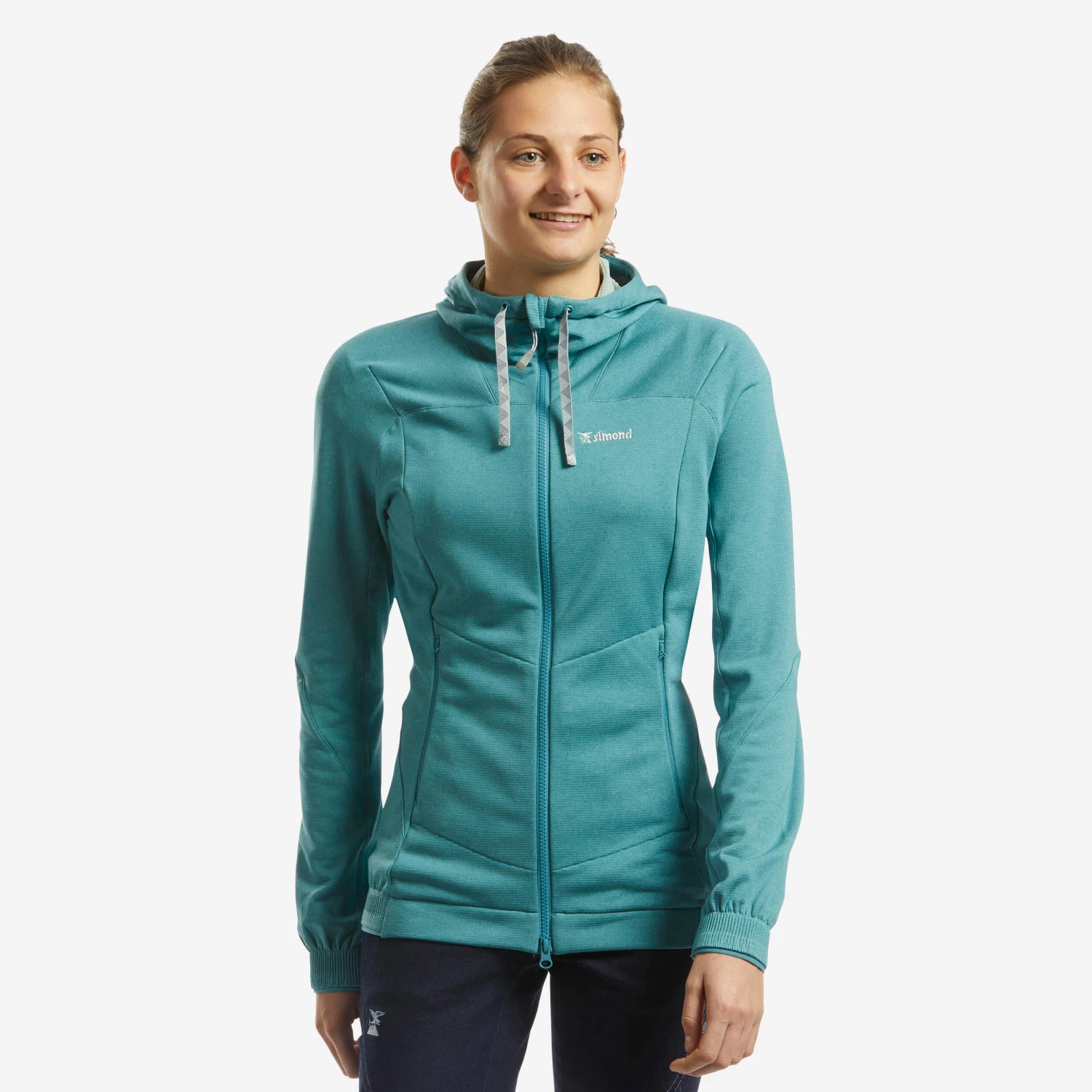 Simond WOMEN’S STRETCH CLIMBING FLEECE VERTIKA TURQUOISE 4 Simond WOMEN’S STRETCH CLIMBING FLEECE VERTIKA TURQUOISE - Image 2
