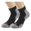 Womens/Ladies Recycled Ankle Socks (Pack Of 2) (Black/Grey) -Outdoor Sporting Goods k62882721a6ee1fe63fabd3087e3586b2