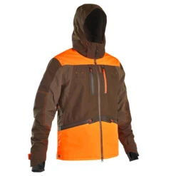 Country Sport Waterproof Reinforced Jacket 900 - Neon Brown